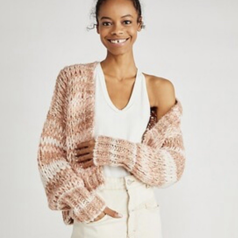 Free People Chunky Wanderer Cardi